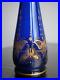 Vase-Soliflore-Art-Nouveau-Cristal-grave-Cobalt-decor-1900-Papillon-dore-Ancien-01-eaa