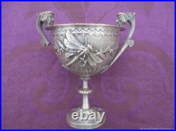Vase ancien Lebellule et Mascaron bronze XIX siècle Art Nouveau Vase ancien Lebellule et Mascaron bronze XIX siècle Art Nouveau