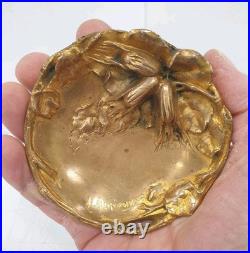 Vide poche coupelle baguier albert marionnet bronze art nouveau ancien france Vide poche coupelle baguier albert marionnet bronze art nouveau ancien france
