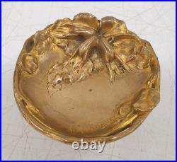 Vide poche coupelle baguier albert marionnet bronze art nouveau ancien france Vide poche coupelle baguier albert marionnet bronze art nouveau ancien france