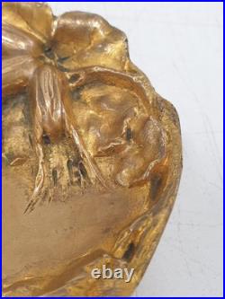 Vide poche coupelle baguier albert marionnet bronze art nouveau ancien france Vide poche coupelle baguier albert marionnet bronze art nouveau ancien france